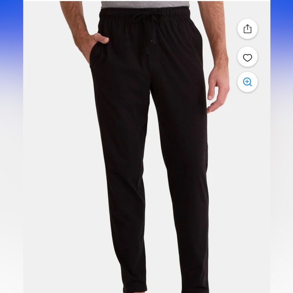 George Men's Classic Black Sweat/Sleep pants